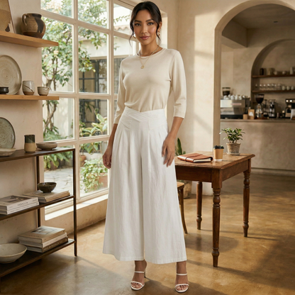 Pantalones Lino Mujer Elegantes