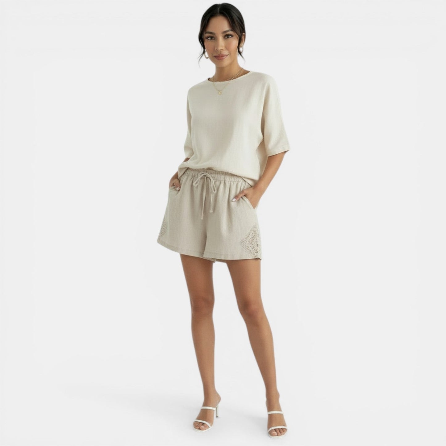 Shorts Lino Mujer Chic
