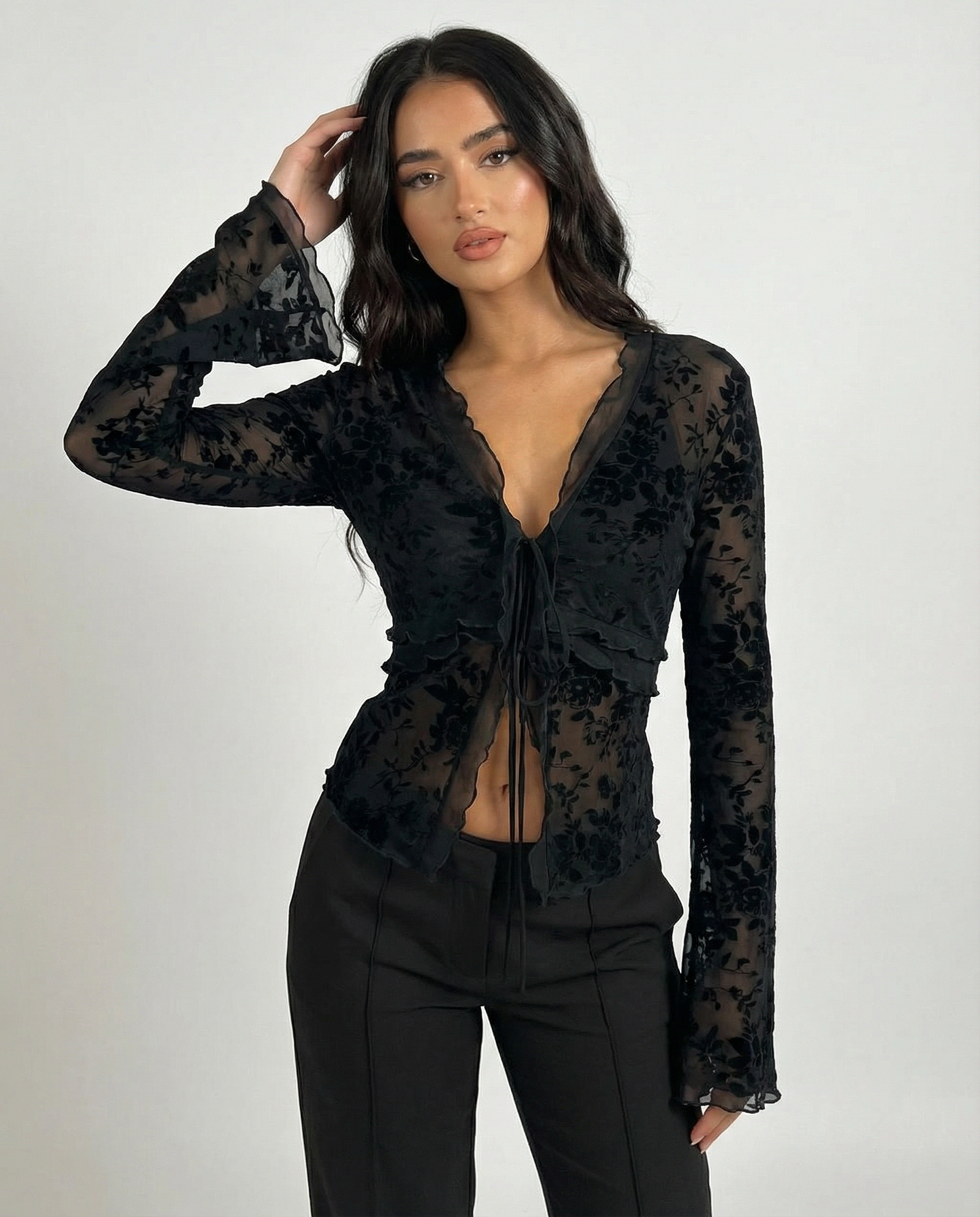 GLORIA - TOP TRANSPARENTE