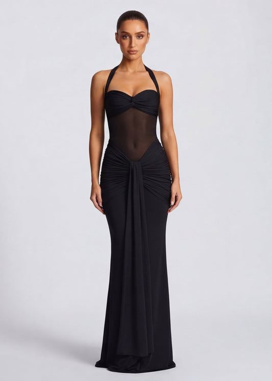 PALOMA - Mermaid dress in black, image 3