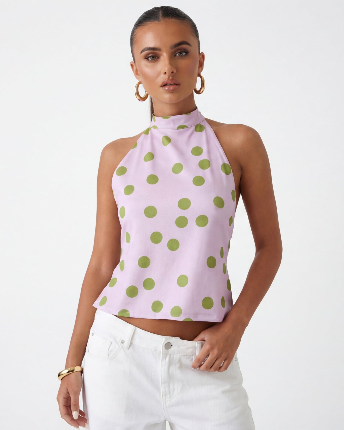 ISABEL - TOP RETRO DE LUNARES