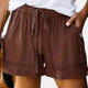 INÉS - SHORT DÉCONTRACTÉ MARRON