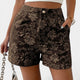 GABRIELA - HIGH-WAISTED SHORTS COFFEE BROWN