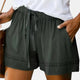INÉS - SHORT DÉCONTRACTÉ VERT OLIVE