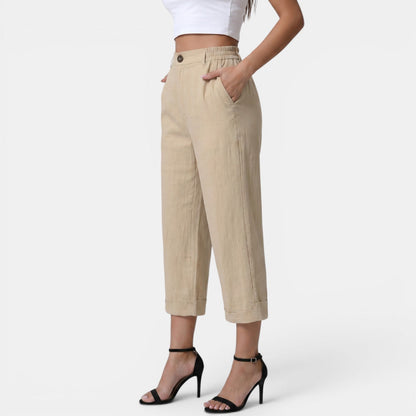 Pantalón Capri Mujer Bolsillos