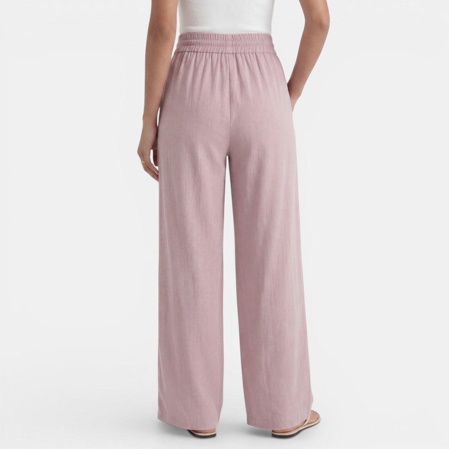 Pantalón Lino Mujer Ancho