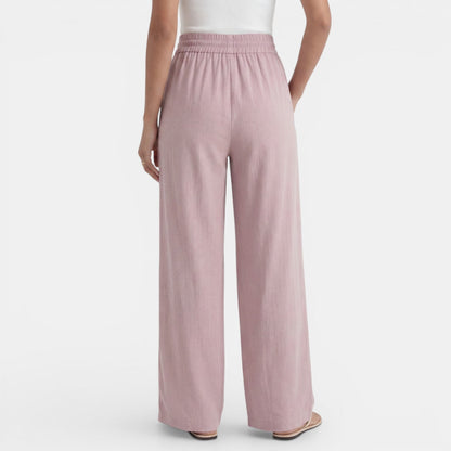 Pantalón Lino Mujer Ancho