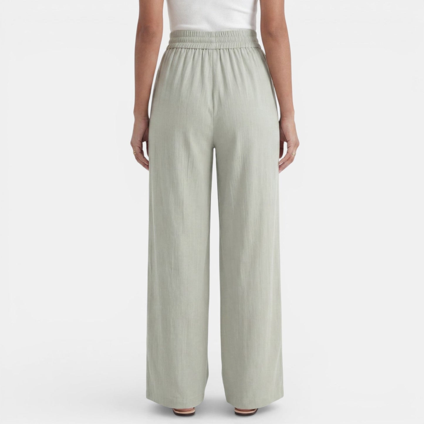Pantalón Lino Mujer Ancho