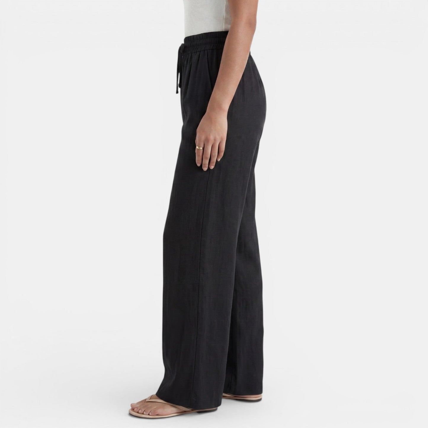 Pantalón Lino Mujer Ancho