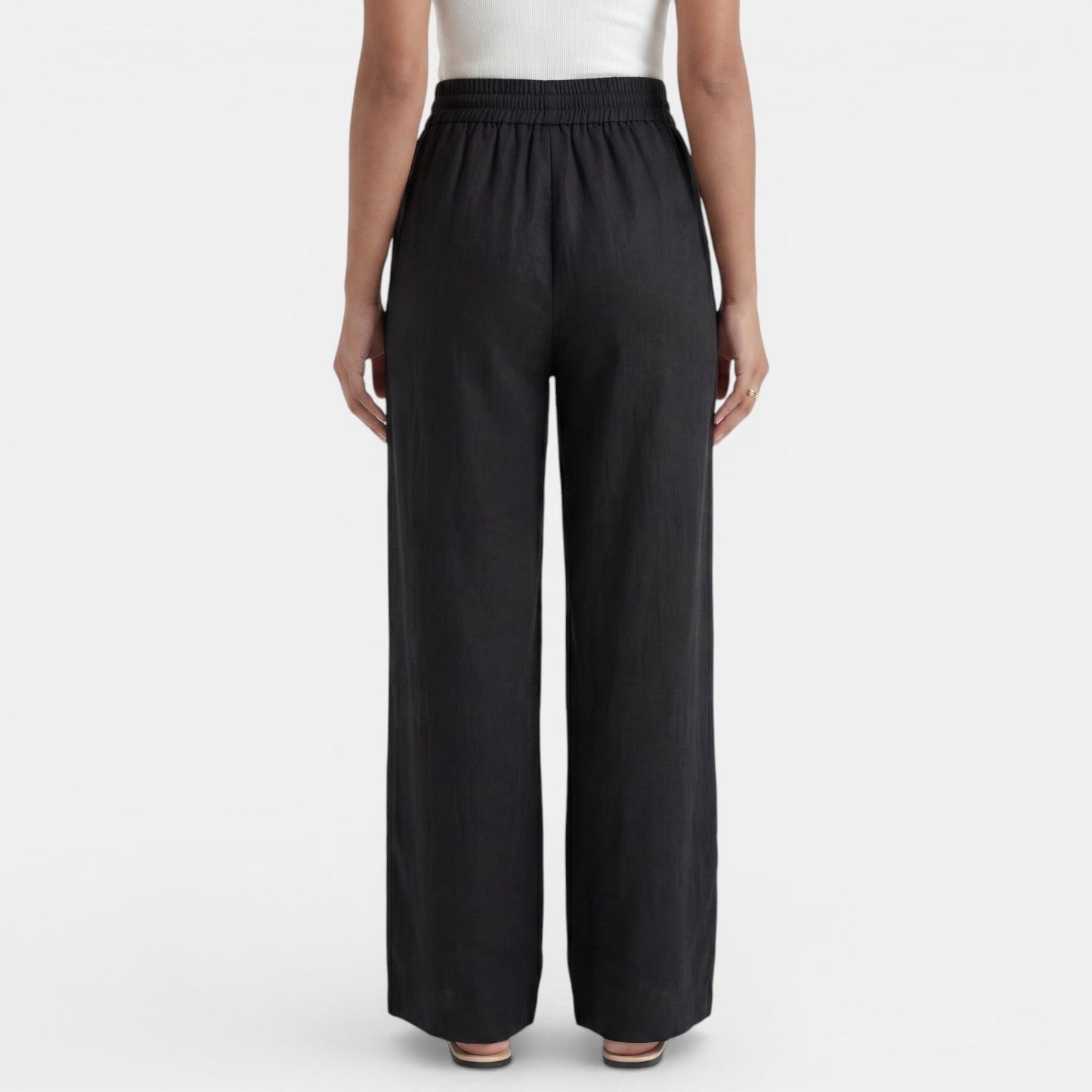 Pantalón Lino Mujer Ancho