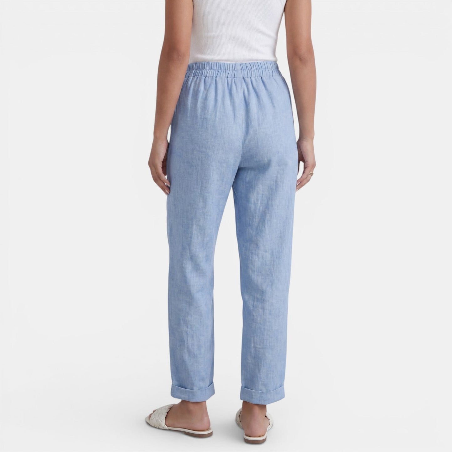 Pantalón Lino Mujer Cintura Alta