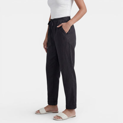 Pantalón Lino Mujer Cintura Alta
