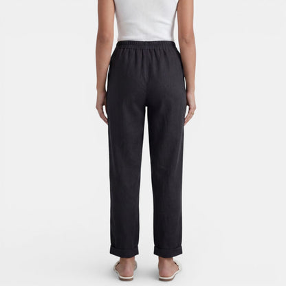 Pantalón Lino Mujer Cintura Alta