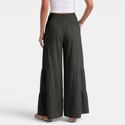 Pantalón Lino Mujer Ancho
