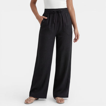 Pantalón Lino Mujer Ancho