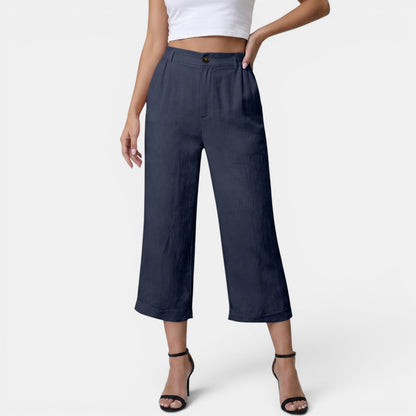 Pantalón Capri Mujer Bolsillos