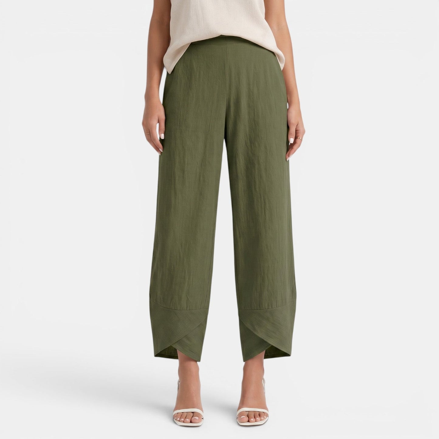 Pantalón Lino Mujer Ancho