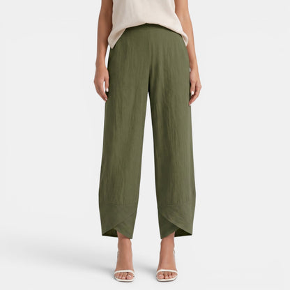 Pantalón Lino Mujer Ancho