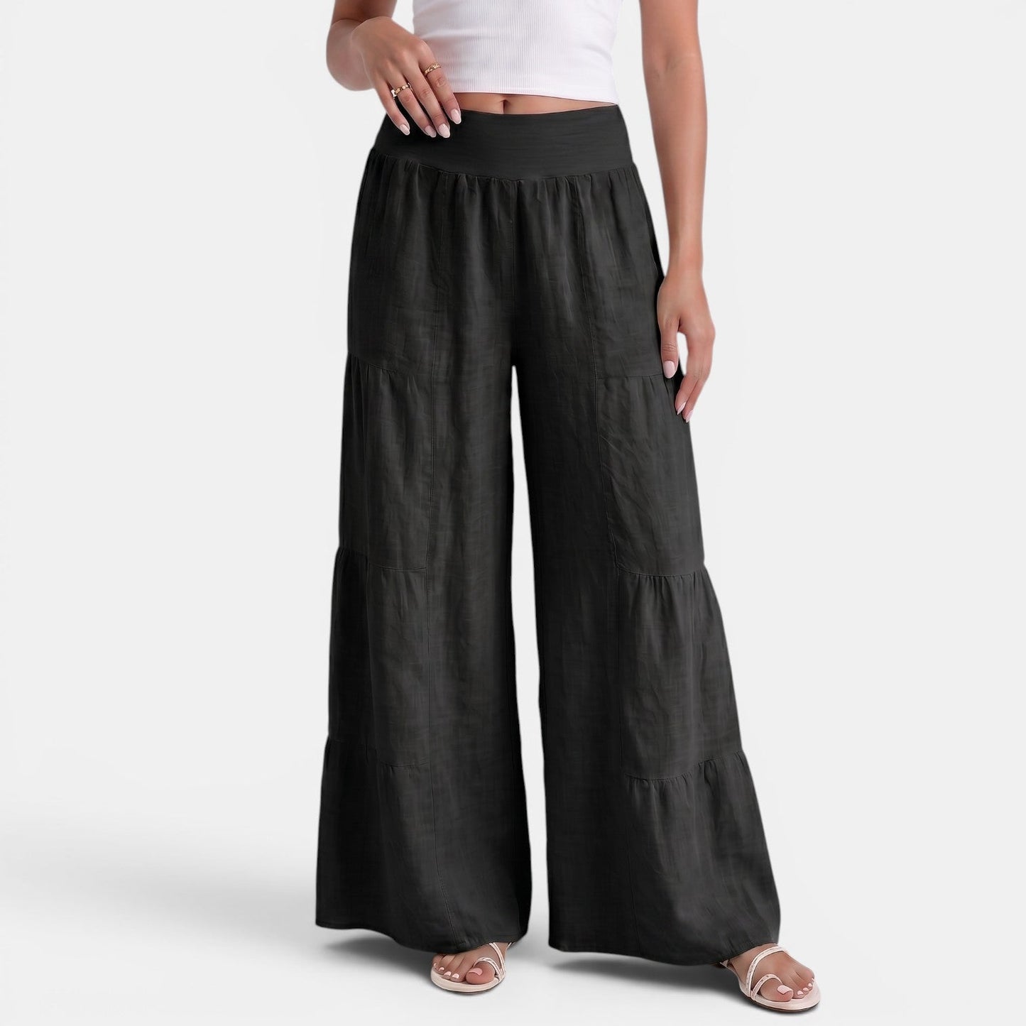 Pantalón Lino Mujer Ancho