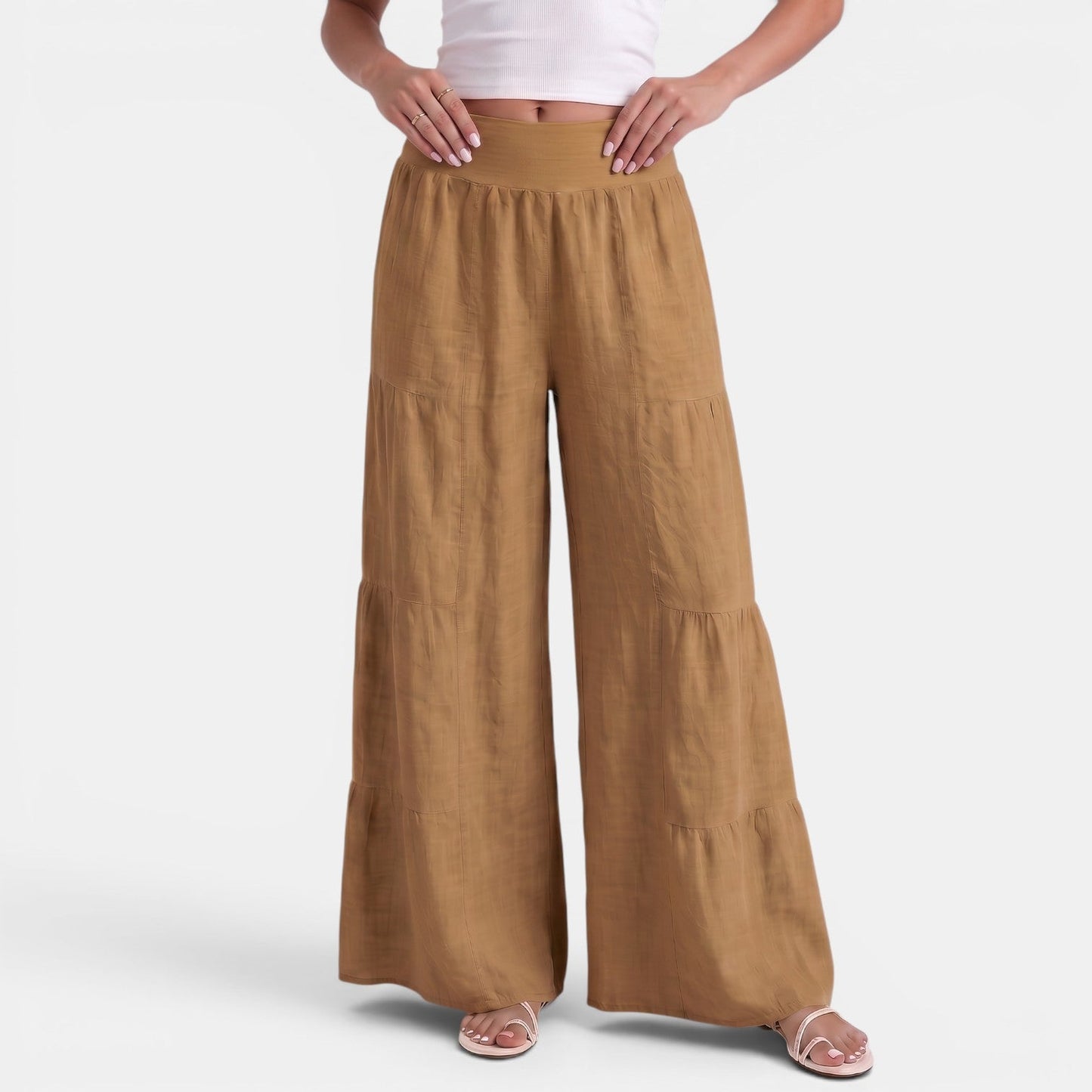 Pantalón Lino Mujer Ancho