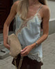 TRIANA - ELEGANT ASYMMETRIC TANK TOP LIGHT BLUE